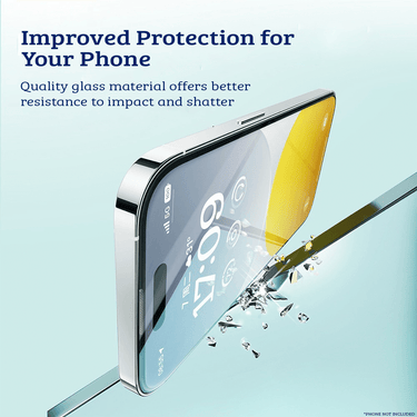 iPhone 15 Full Cover Clear/Privacy/Armour Tempered Glass Screen Protector: Compatible and Comprehensive Protection with Cleaning Kit and Dust-Proof Installation Kit